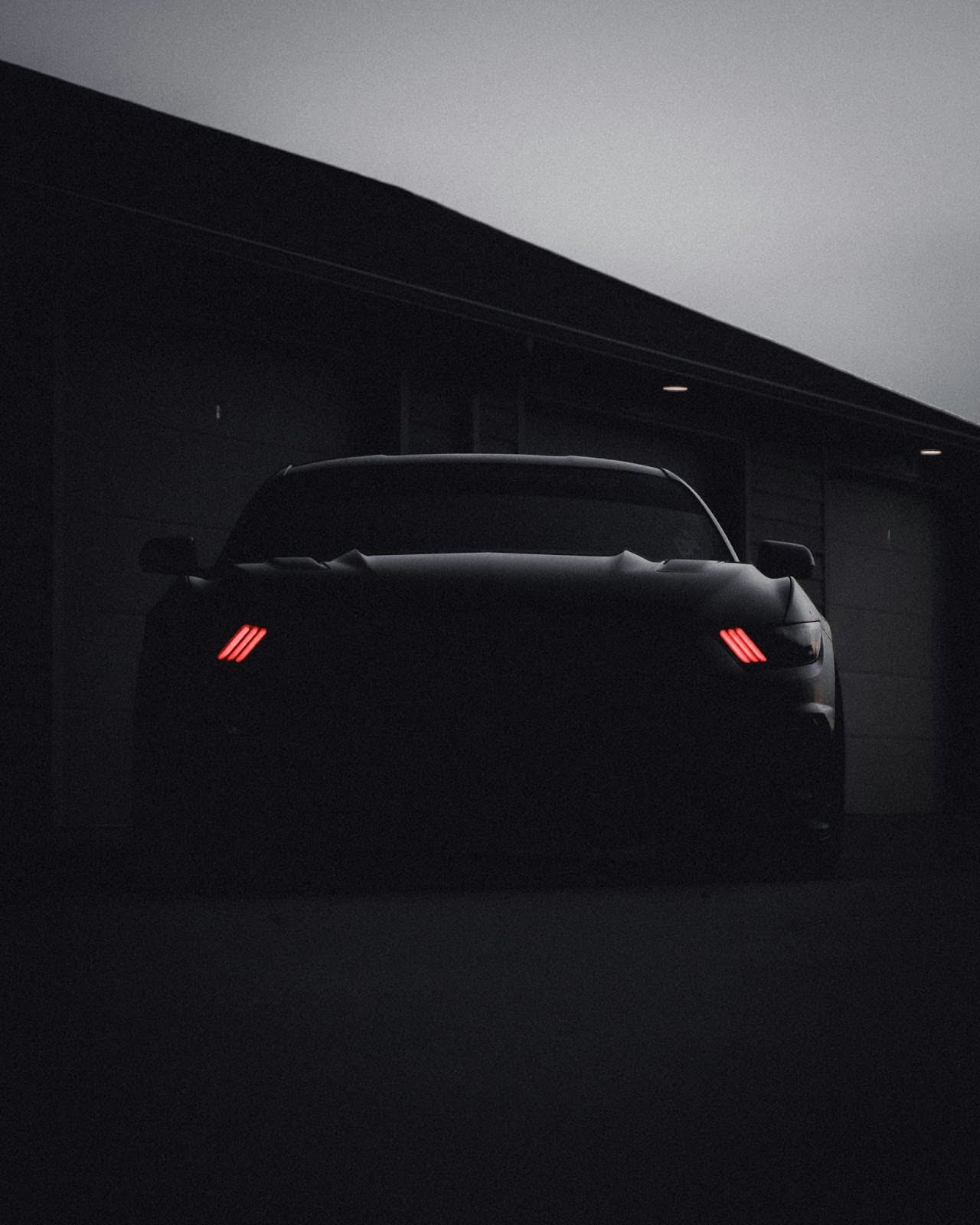 Aesthetic Dark Look of Mustang
